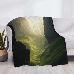 Manta de franela horizontal de 280g con estampado en una cara