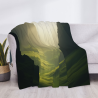 Coperta in flanella orizzontale da 280g con stampa su un lato