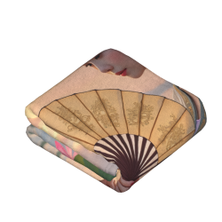 280g Ancient - style Beauty Pattern Single - sided Printed Flannel Blanket