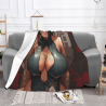 280g Anime - style Horizontal Flannel Blanket