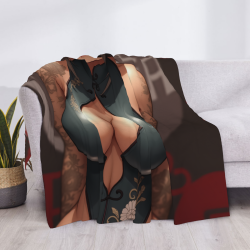 280g Anime - style Horizontal Flannel Blanket