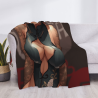 280g Anime - style Horizontal Flannel Blanket