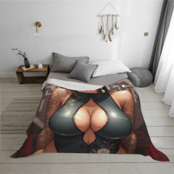280g Anime - style Horizontal Flannel Blanket