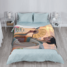 280g Ancient - style Beauty Pattern Single - sided Printed Flannel Blanket