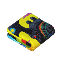 Manta de franela vertical de 280g (Estampado de criatura fantástica)