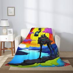 280g vertikale Flanell-Decke (Fantasiekreatur-Druckstil)
