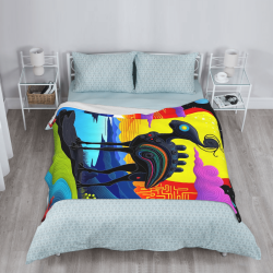280g vertikale Flanell-Decke (Fantasiekreatur-Druckstil)