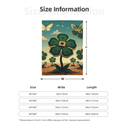 280g Vertical Single - sided Printing Flannel Blanket