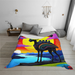 280g Horizontaler Einseitig Bedruckter Weicher und Warmer Flanell-Decke