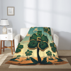 280g vertikale einseitig bedruckte Flanell-Decke