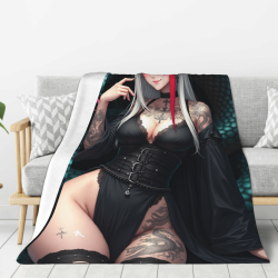 Coperta in flanella verticale 280g con stampa su un solo lato, morbida e calda