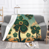 280g horizontale Flanell-Decke mit Blumenmuster