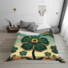 Manta de franela horizontal 280g con estampado floral