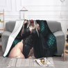 Couverture en flanelle 280g avec impression beauté sexy style sombre