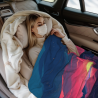 280g Vertical Single - Sided Printed Flannel Blanket with Sunset Seaview Pattern