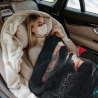 280g セクシーなダークスタイル美女プリントフランネルブランケット