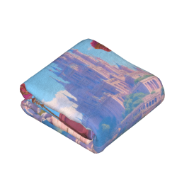 Couverture en flanelle verticale 280g avec impression unilatérale pleine largeur