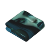 Manta de franela estampada vertical de chica misteriosa de 280g