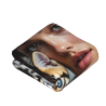 Couverture en flanelle verticale 280g avec motifs de figure et chat