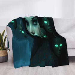 Couverture en flanelle horizontale 280g : Motif mystérieux et ultra douceur