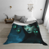 Couverture en flanelle horizontale 280g : Motif mystérieux et ultra douceur