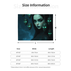 Manta de franela horizontal 280g: Patrón misterioso y súper suavidad
