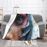 280g horizontale Flanell-Decke (Charakter-Augen-Make-up-Muster)