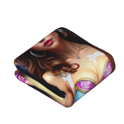Manta de Franela Vertical de 280g (Versión Estampado Rock - Chica)
