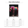 280g Vertical Colorful Horse Pattern Flannel Blanket