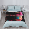 280g Vertical Colorful Horse Pattern Flannel Blanket