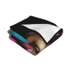 Couverture en flanelle horizontale 280g avec motif de cheval coloré et magnifique
