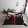 280g horizontale Flanell-Decke mit prächtigem farbenfrohem Pferdemuster