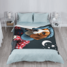 280g Vertical Cute Puppy Print Flannel Blanket