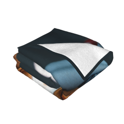 Couverture en flanelle horizontale 280g avec motif adorable de chiot