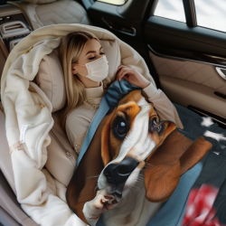 Couverture en flanelle horizontale 280g avec motif adorable de chiot