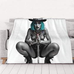 280g Horizontale Flanell-Decke mit einseitigem Druck (personalisiertes Design)