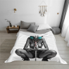 Coperta in flanella da 280g stile orizzontale con stampa su un solo lato (motivo personalizzato)
