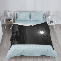 Manta de franela vertical de 280g con estampado en una sola cara, cómoda y cálida