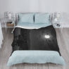 Couverture en flanelle verticale 280g avec impression recto, confortable et chaude