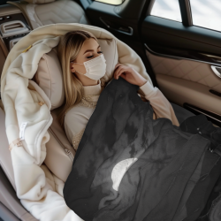 Manta de franela vertical de 280g con estampado en una sola cara, cómoda y cálida