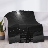 Coperta in flanella stampata a faccia singola 280g, comoda e calda