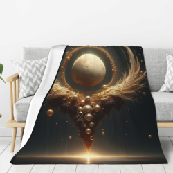 280g vertikale Flanell-Decke mit voller Breite und einseitigem Druck