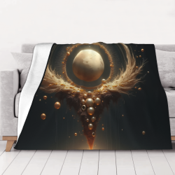 Coperta in flanella 280g con stampa a un lato, comoda, calda e adatta a molteplici occasioni