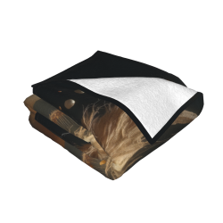 Coperta in flanella 280g con stampa a un lato, comoda, calda e adatta a molteplici occasioni