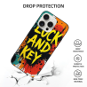 Custodia per iPhone 15/Pro/Max con design astratto inchiostro liquido - okomall