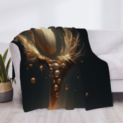 Coperta in flanella 280g con stampa a un lato, comoda, calda e adatta a molteplici occasioni