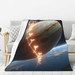 280g vertikale Flanell-Decke mit Universum-Muster