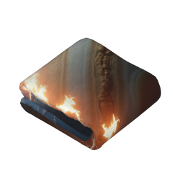 Couverture en flanelle verticale 280g avec motif univers