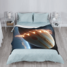 280g vertikale Flanell-Decke mit Universum-Muster