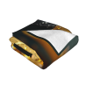 Couverture en flanelle horizontale 280g avec motif gouttes d'eau et feuilles d'automne